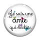 Cabochon Verre - amie qui déchire