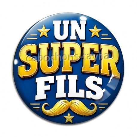 Cabochon Verre - un super fils