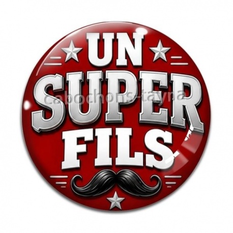 Cabochon Verre - un super fils
