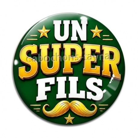 Cabochon Verre - un super fils