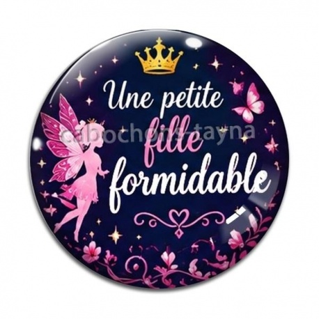 Cabochon Verre - une petite fille formidable