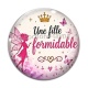 Cabochon Verre -  une fille formidable