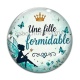 Cabochon Verre -  une fille formidable