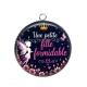 Pendentif Cabochon Argent - une petite fille formidable