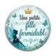 Cabochon Verre - une petite fille formidable