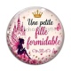 Cabochon Verre - une petite fille formidable