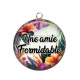 Pendentif Cabochon Argent - amie formidable
