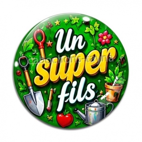 Cabochon Verre - un super fils