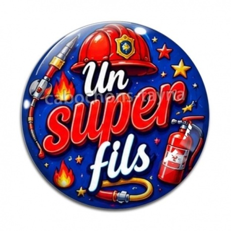 Cabochon Verre - un super fils