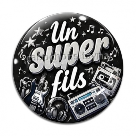 Cabochon Verre - un super fils
