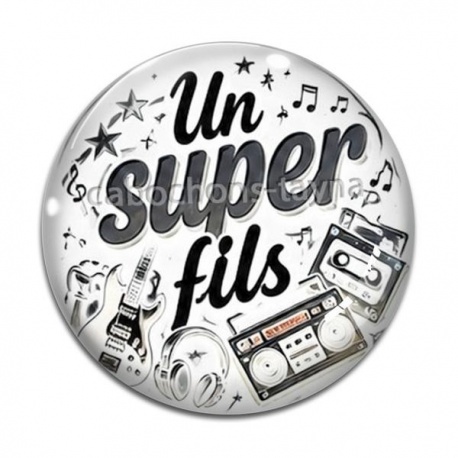 Cabochon Verre - un super fils