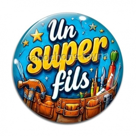 Cabochon Verre - un super fils