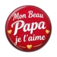 Cabochon Résine - mon beau papa je l'aime