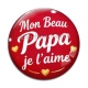 Cabochon Verre - mon beau papa je l'aime