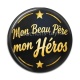 Cabochon Résine - mon beau père mon héros