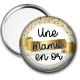 Miroir de poche - une mamie en or
