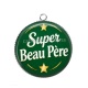 Pendentif Cabochon Argent - super beau père
