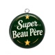Pendentif Cabochon Argent - super beau père