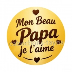 mon beau papa je l'aime- Cabochon verre ou résine – décapsuleur