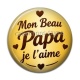Cabochon Résine - mon beau papa je l'aime