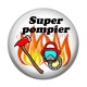 Cabochon Résine - super pompier