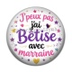 Cabochon Résine - J'peux pas j'ai bêtise avec marraine