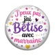 Cabochon Verre - J'peux pas j'ai bêtise avec marraine