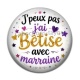 Cabochon Résine - J'peux pas j'ai bêtise avec marraine
