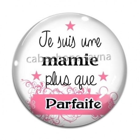 Cabochon Verre - mamie parfaite