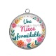 Pendentif Cabochon Argent - une nièce formidable