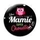Cabochon Verre - une mamie super chouette