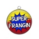 Pendentif Cabochon Argent - super frangin