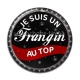 Cabochon Résine - je suis un frangin au top