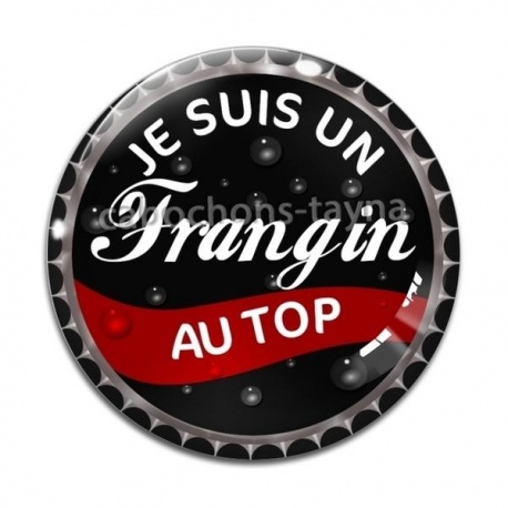 Cabochon Verre - je suis un frangin au top