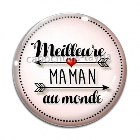 Cabochon Verre - meilleure maman