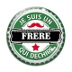 Cabochon Verre - je suis un frère qui déchire