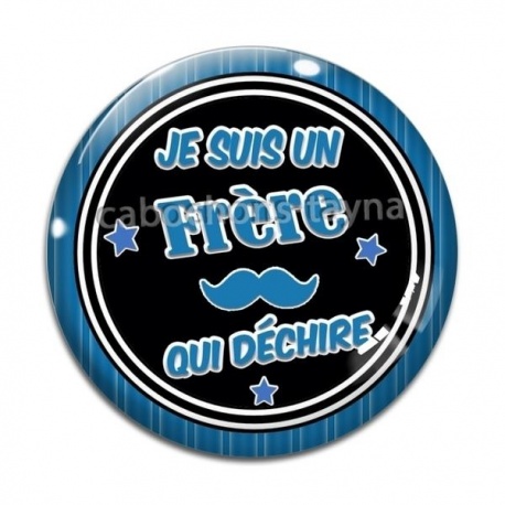 Cabochon Verre - je suis un frère qui déchire