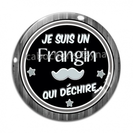 Cabochon Verre - je suis un frère qui déchire