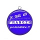 Pendentif Cabochon Argent - je suis un frangin qui déchire