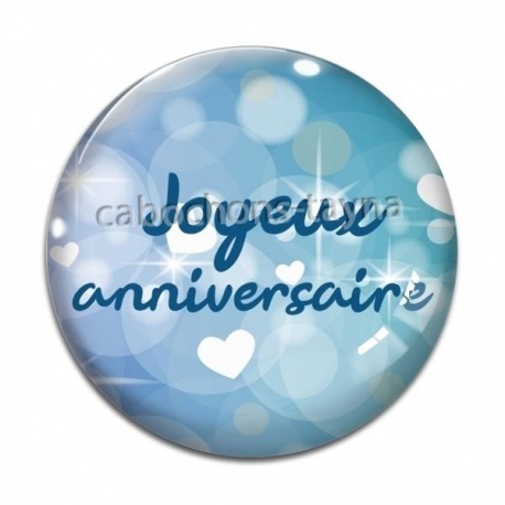 Cabochon Verre - joyeux anniversaire