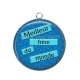 Pendentif Cabochon Argent - meilleur frère du monde