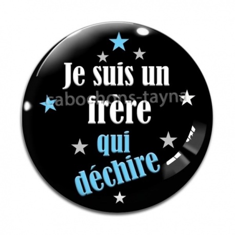 Cabochon Verre - je suis un frère qui déchire