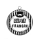 Pendentif Cabochon Argent - super frangin