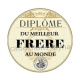 diplôme du meilleur frère au monde