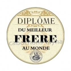 diplôme du meilleur frère au monde