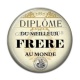 Cabochon Résine - diplôme du meilleur frère au monde