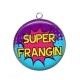 Pendentif Cabochon Argent - super frangin