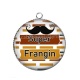 Pendentif Cabochon Argent - super frangin