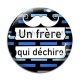 Cabochon Verre - un frère qui déchire