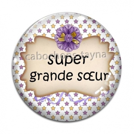 Cabochon Verre - super grand s?ur